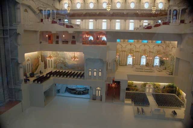 replica of inside of the temple